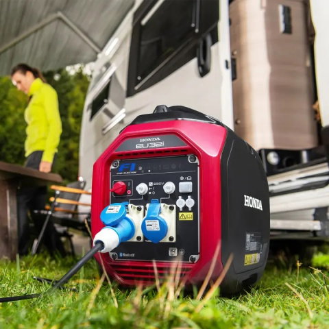 Generator de curent HONDA EU32i G, 3200W, monofazat, tip Inverter, motor benzina Honda GX130 - cu aplicatie mobila si bluetooth [2]