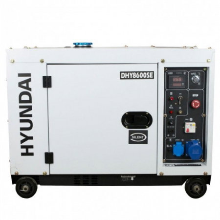 Generator de curent monofazat cu motor diesel HYUNDAI DHY8600SE insonorizat, 6,5 kVA [1]
