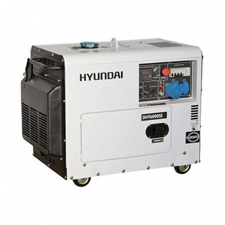 Generatoare insonorizate - Generator de curent monofazat cu motor diesel HYUNDAI DHY6000SE