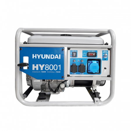 Generatoare electrice - Generator de curent monofazic 7,5 kW HYUNDAI HY8001 + kit de roti