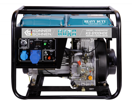 Generatoare de uz general - Generator de curent diesel Konner and Sohnen KS 6100HDE - 5.5 kW motor euro V