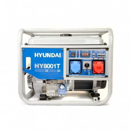 Generator de curent monofazat si trifazat 7,5 kW HYUNDAI HY-8001T + kit de roti [1]
