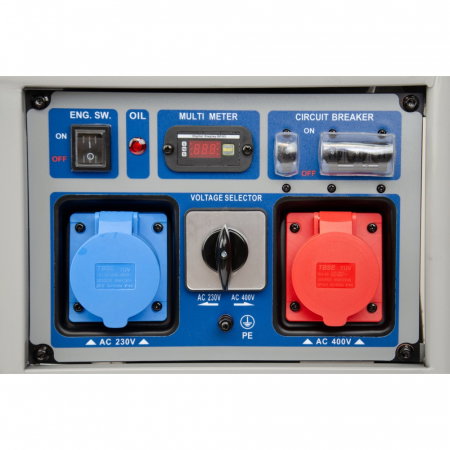 Generator de curent monofazat si trifazat 7,5 kW HYUNDAI HY-8001T + kit de roti [2]