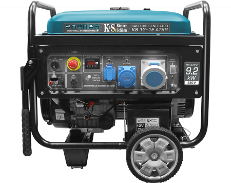 Generatoare de uz general - Generator de curent pe benzina Konner & Sohnen KS 12-1E ATSR, 9.2 kW, benzina, 18.5 CP, monofazat, AVR, bobinaj cupru, pornire electrica