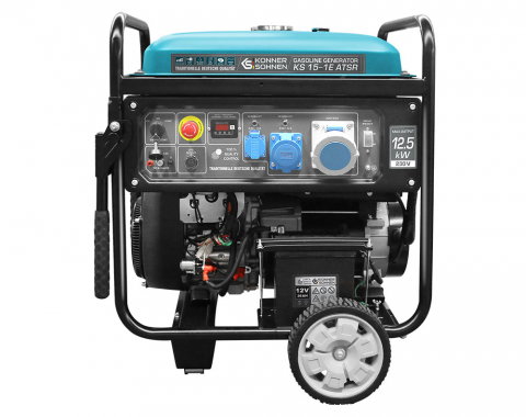 Generatoare de uz general - Generator de curent pe benzina Konner & Sohnen KS 15-1E ATSR, 12.5 kW, benzina, 22 CP, monofazat, AVR, bobinaj cupru, pornire electrica