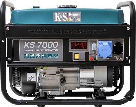 Generatoare de uz general - Generator de curent pe benzina Konner & Sohnen KS 7000, 5.5 kW, benzina, 13 CP, monofazat, AVR, bobinaj cupru