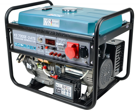 Generator de curent pe benzina Konner & Sohnen KS 7000E-3 ATS, 5.5 kW, benzina, 13 CP, trifazat, AVR, bobinaj cupru, pornire electrica, automatizare inclusa [2]