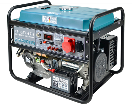 Generator de curent pe benzina Konner & Sohnen KS 10000E-3 ATS, 8.0 kW, benzina, 18 CP, trifazat, AVR, bobinaj cupru, pornire electrica, automatizare inclusa [1]