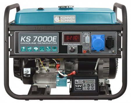 Generatoare de uz general - Generator de curent pe benzina Konner & Sohnen KS 7000E, 5.5 kW, benzina, 13 CP, monofazat, AVR, bobinaj cupru, pornire electrica