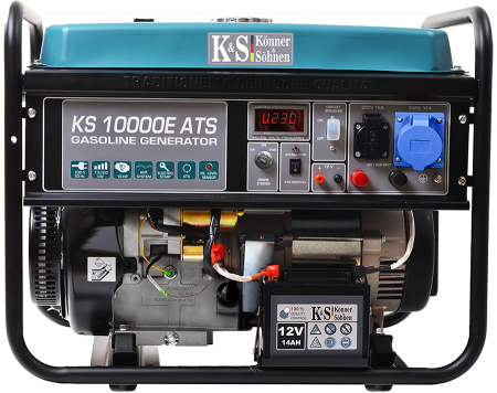 Generatoare de uz general - Generator de curent pe benzina Konner & Sohnen KS 10000E ATS, 8.0 kW, benzina, 18 CP, monofazat, AVR, bobinaj cupru, pornire electrica, automatizare inclusa