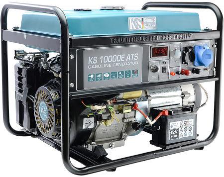 Generator de curent pe benzina Konner & Sohnen KS 10000E ATS, 8.0 kW, benzina, 18 CP, monofazat, AVR, bobinaj cupru, pornire electrica, automatizare inclusa [1]