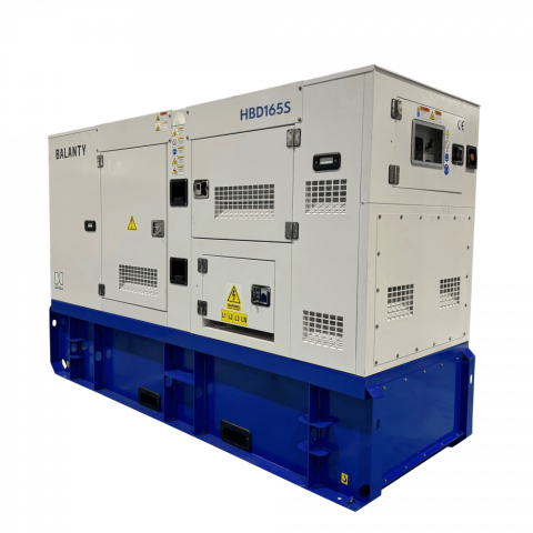 Generator de curent trifazat cu motor diesel Balanty by Hyundai HBD165S, 1500 RPM, insonorizat, rezervor 280 L, 132 kw, 150 KVA [2]