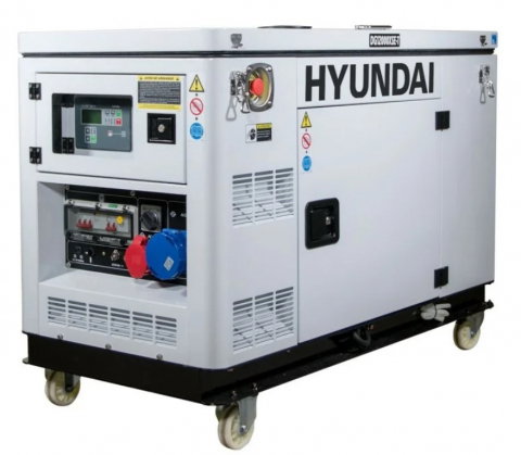 Generatoare electrice - Generator de curent trifazat cu motor diesel HYUNDAI DHY12000XSE-T