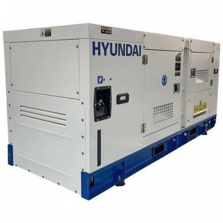 Generator de curent trifazat cu motor diesel HYUNDAI DHY100L, 1500 RPM, insonorizat, rezervor 260 L, 88 kw, 100 KVA [2]