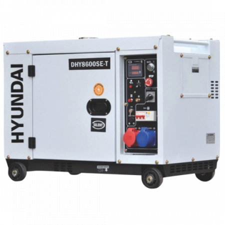 Generator de curent trifazat cu motor diesel HYUNDAI DHY8600SE-T ideal pentru invertoarele hibrid cu comanda pe 2 fire [1]