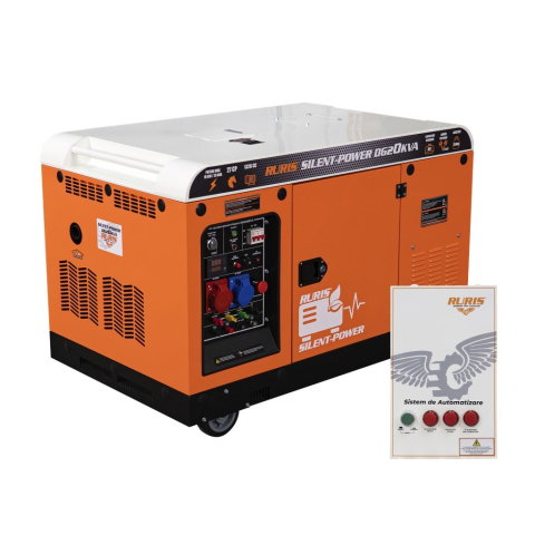 Generator diesel RURIS Silent-Power DG20KVA 27 CP - 18 kW, 230-400V, insonorizat, pornire electrica cu ATS inclus [0]
