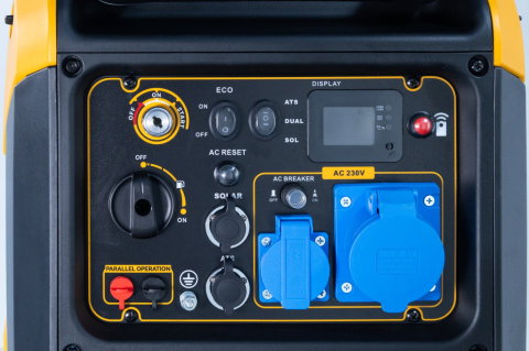 Generator digital inverter insonorizat Stager DigiS 5500i 5,5 kW - vedere frontala [1]