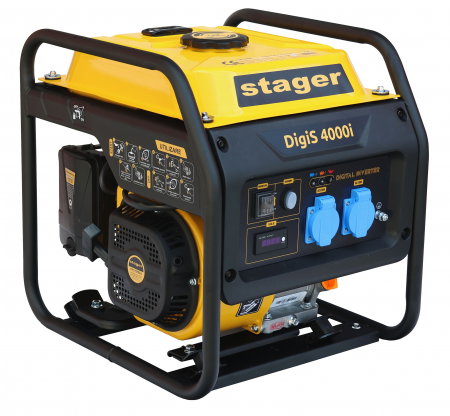 Generatoare electrice - Generator digital invertor Stager DigiS 4000i 5160004000I open-frame 4kW, monofazat, benzina, bobinaj cupru, mod eco
