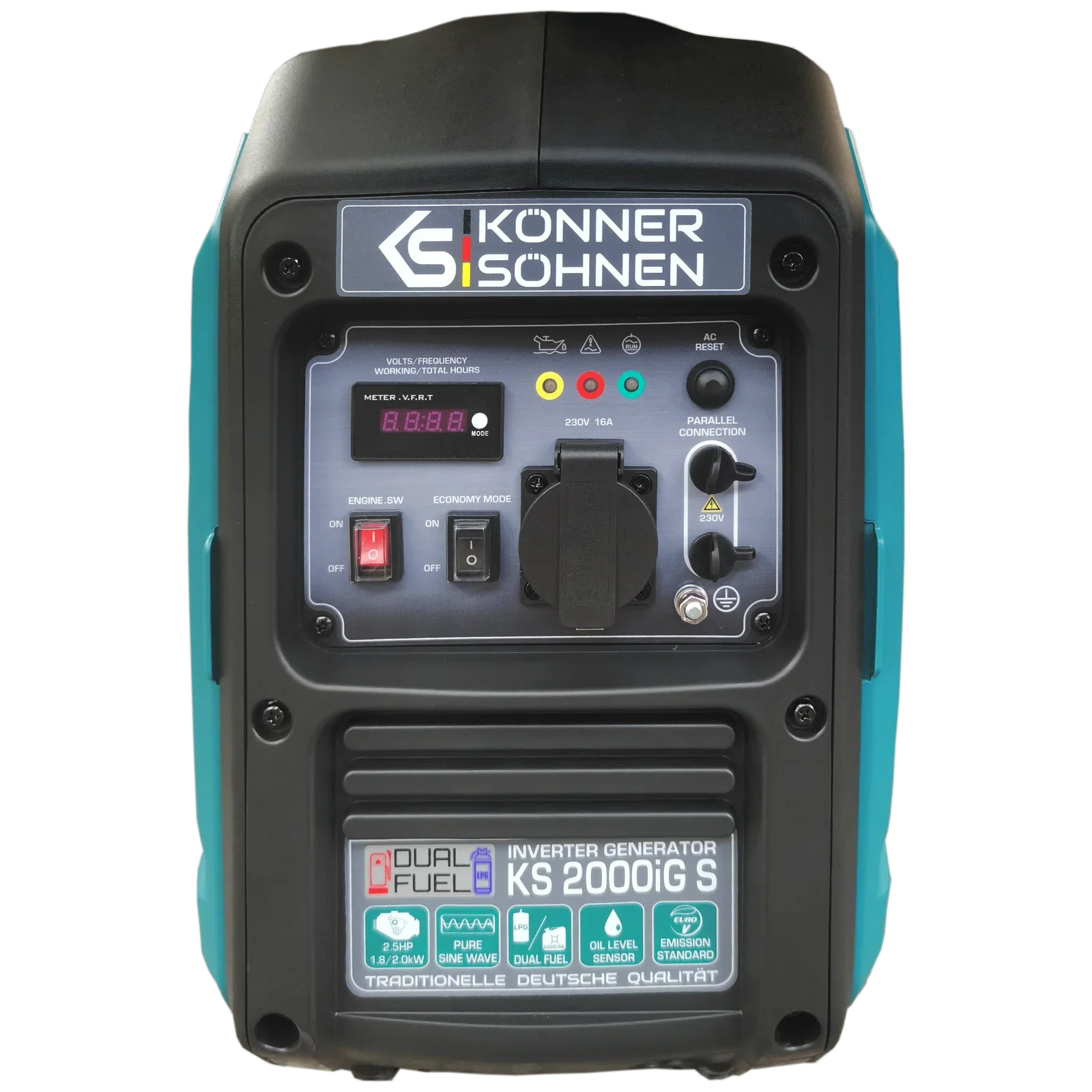 Generator digital monofazat Konner & Sohnen KS 2000iG S, 2 kW, benzina/GPL, 2.5CP, silentios [1]