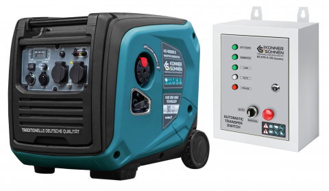 Generator digital monofazat Konner & Sohnen KS 4000iE S ATSR, 4.0 kW, benzina, 7.5CP, silentios + ATS [0]