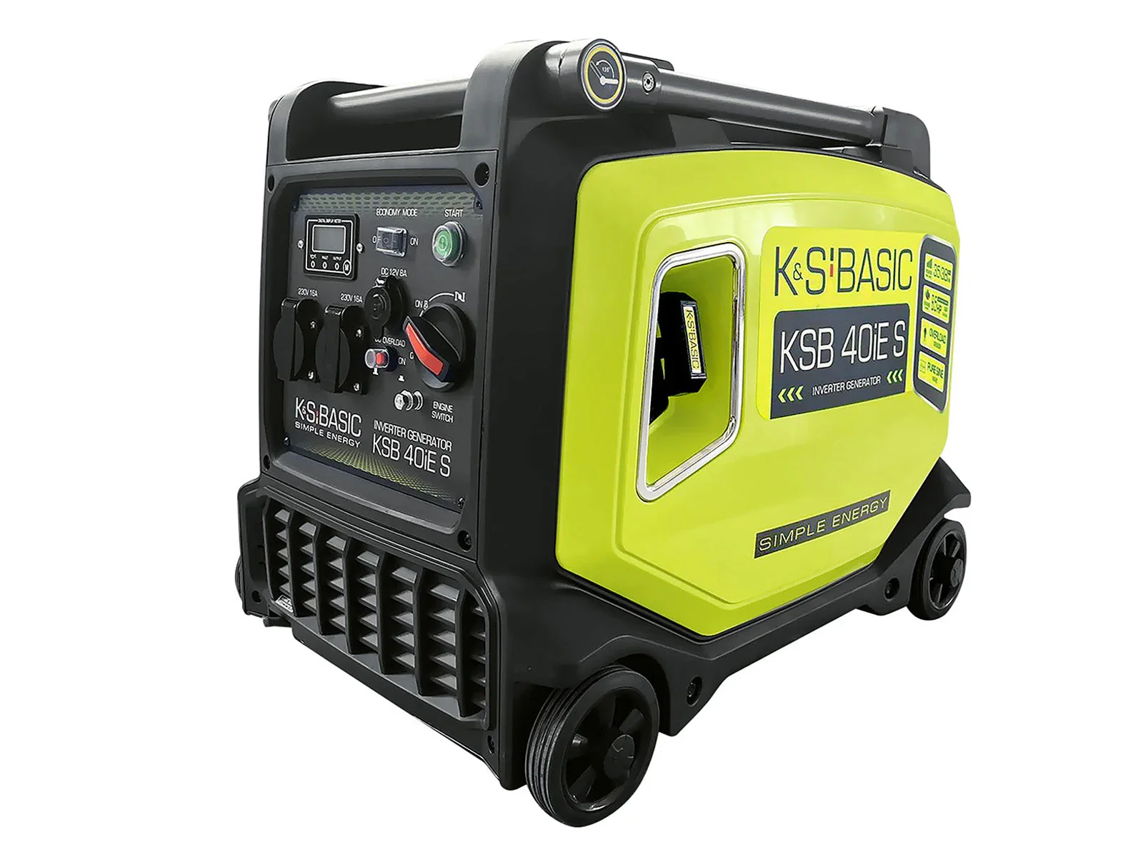 Generatoare digitale - Generator digital monofazat Konner & Sohnen KSB 40i S, 3.8 kW, benzina, 8.5CP, silentios