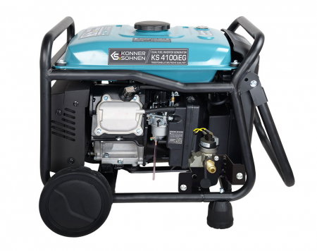 Generator hibrid inverter Konner & Sohnen KS 4100iEG, 4.0 kW, 7.5 cp, gaz/benzina, pornire electrica, motor EURO 5, bobinaj cupru [2]