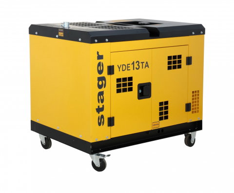 Generatoare electrice - Stager YDE13TA Generator insonorizat 10kVA, 39A, 3000rpm, monofazat, diesel, pornire electrica