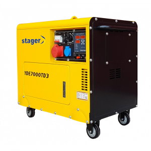 Generator insonorizat Stager YDE7000TD3, 1158007000TD3, diesel, trifazat, 5.7 kVA [1]