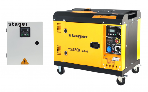 Generator insonorizat Stager YDE8600TA-TA3  7.5 kVA, 3000rpm, dual, diesel, pornire electrica + ATS [0]