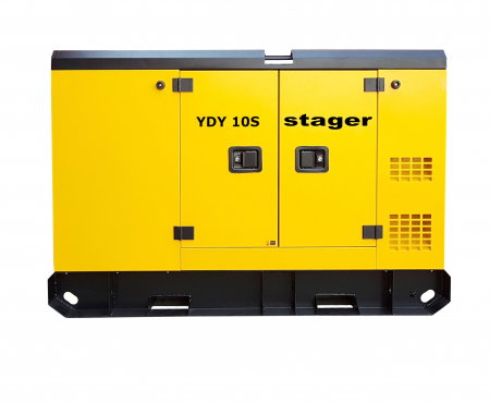 Generatoare insonorizate - Generator insonorizat Stager YDY10S 1158000010S diesel monofazat 9kW, 37A, 1500rpm