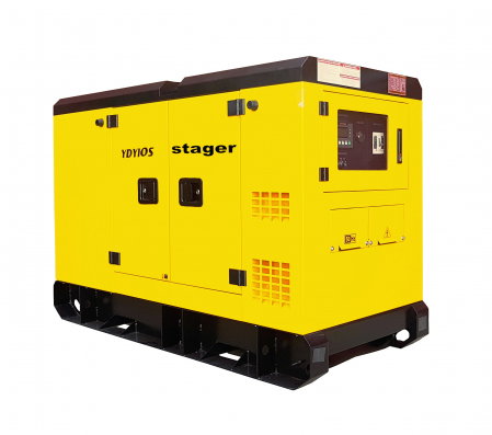Generator insonorizat Stager YDY10S 1158000010S diesel monofazat 9kW, 37A, 1500rpm [1]