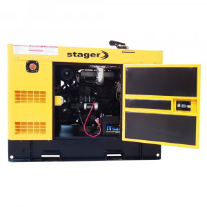 Generator insonorizat Stager YDY15S3-E, silent 1500rpm, diesel, trifazat [2]