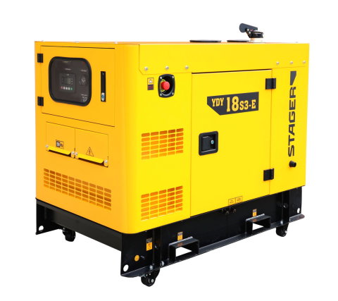 Generator insonorizat Stager YDY18S3, 1158000018S3 18kVA, 23A, 1500rpm, trifazat, diesel [3]