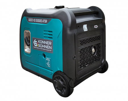 Generator invertor Könner & Söhnen KS 5500iES ATSR, 5.5 kW, benzina, 9.5 cp, 1х16А, 1х32А, motor KS 330i, consum redus, LED display [2]