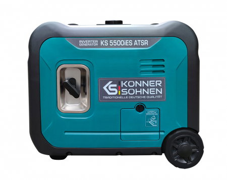 Generator invertor Könner & Söhnen KS 5500iES ATSR, 5.5 kW, benzina, 9.5 cp, 1х16А, 1х32А, motor KS 330i, consum redus, LED display [1]