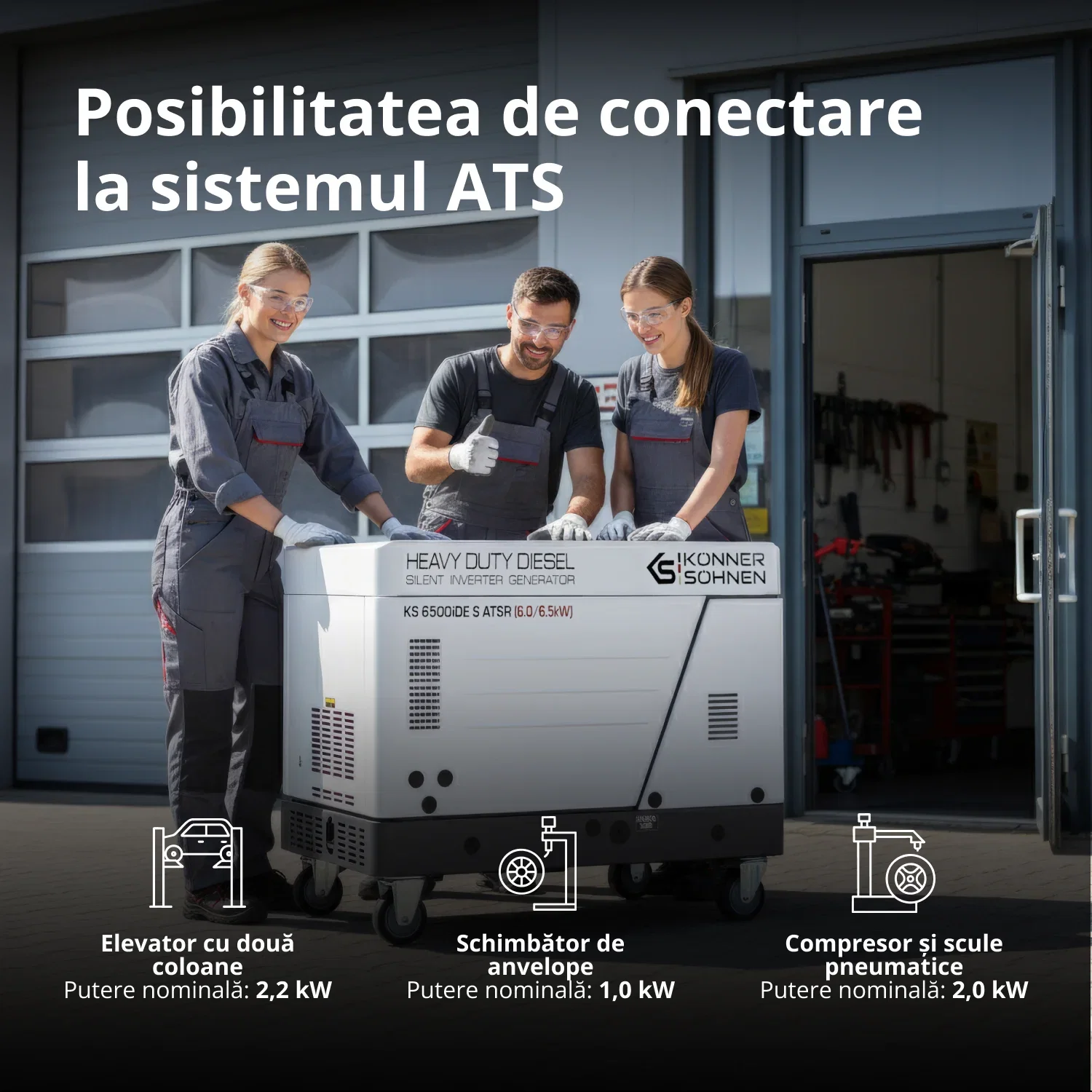 Generator invertor diesel în carcasă insonorizată Konner & Sohnen KS 6500iDE S ATSR [15]