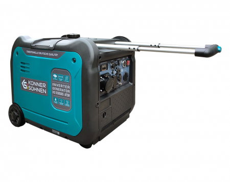 Generator invertor Könner & Söhnen KS 5500iES ATSR, 5.5 kW, benzina, 9.5 cp, 1х16А, 1х32А, motor KS 330i, consum redus, LED display [6]