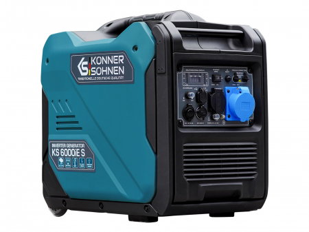 Generator invertor Konner & Sohnen KS 6000iE S ATSR, 5.5 kW, benzina, 7.5 cp, 1х16А, 1х32А, motor KS 240i, consum redus, LED display [5]