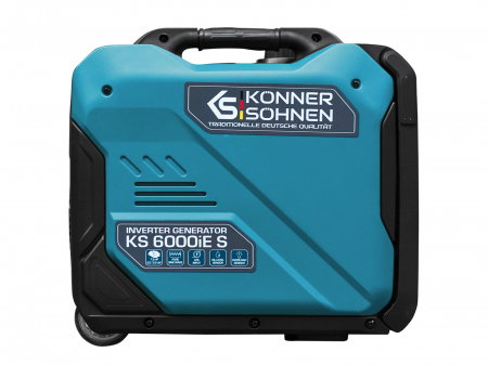 Generator invertor Konner & Sohnen KS 6000iE S ATSR, 5.5 kW, benzina, 7.5 cp, 1х16А, 1х32А, motor KS 240i, consum redus, LED display [9]