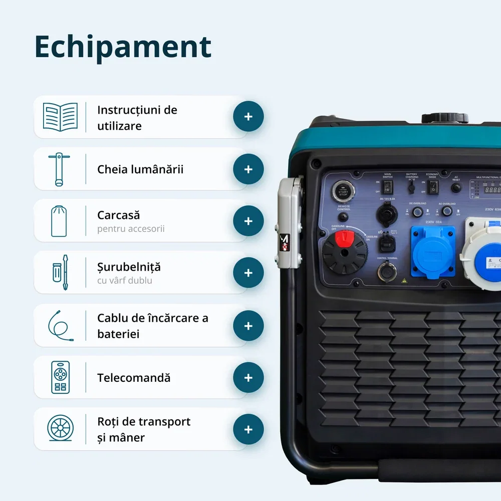 Generator invertor Konner & Sohnen KS 9500iE S ATSR 9 kW cu telecomanda si conector ATS [8]