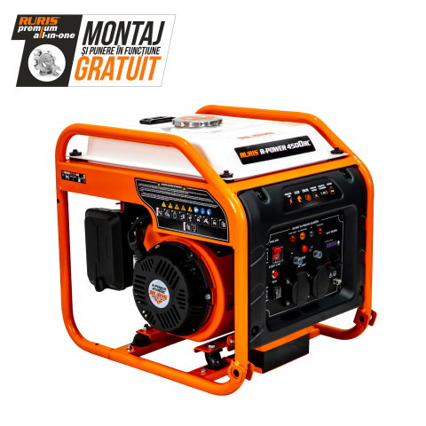 Generatoare digitale - Generator invertor RURIS R-POWER 4500RC, 5000W, Pure Sine Wave, motor 7.5 CP, telecomandă