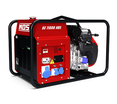 Generatoare de uz general - Generator Mosa GE 11000 HBS - AVR,  9,9 kW, monofazat, benzina, motor Honda GX630