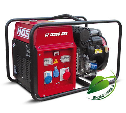 Generatoare de uz general - Generator Mosa GE 13000 HBS - AVR,  10,4 kW, trifazat, benzina, motor Honda GX630