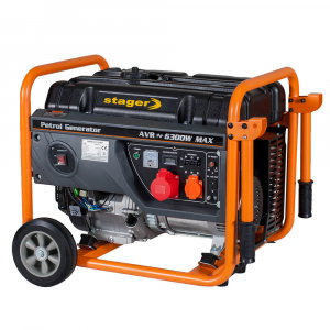 Stager GG 7300-3W generator open-frame 5.8kW, trifazat, benzina, pornire la sfoara [1]