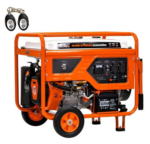 Generator open frame Ruris R-Power GE 8000RC, 15 CP, 7.5 kW, monofazat, benzina, pornire electrica, bobinaj cupru 100%, telecomanda [2]