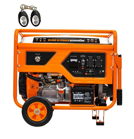 Generator open frame Ruris R-Power GE 8000RC, 15 CP, 7.5 kW, monofazat, benzina, pornire electrica, bobinaj cupru 100%, telecomanda [3]