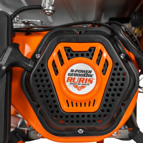 Generator open frame Ruris R-Power GE 8000RC, 15 CP, 7.5 kW, monofazat, benzina, pornire electrica, bobinaj cupru 100%, telecomanda [7]