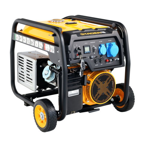 Generatoare electrice - Generator open frame Stager FD 6500ER Automatic G2 5160026500 5.5 kW, monofazat, benzina, pornire electrica, bobinaj cupru 100%, telecomanda, conector ATS, conector invertor solar