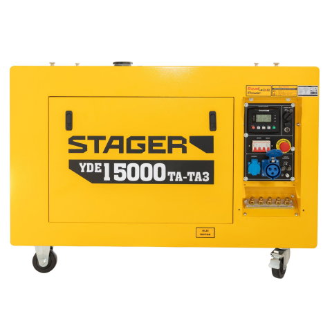 Generator profesional diesel Stager YDE15000TA-TA3, 11.5 kW, 230-400V, insonorizat, pornire electrica [5]