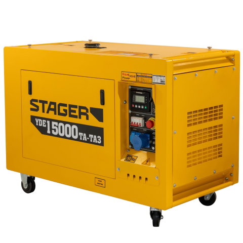 Generator profesional diesel Stager YDE15000TA-TA3, 11.5 kW, 230-400V, insonorizat, pornire electrica